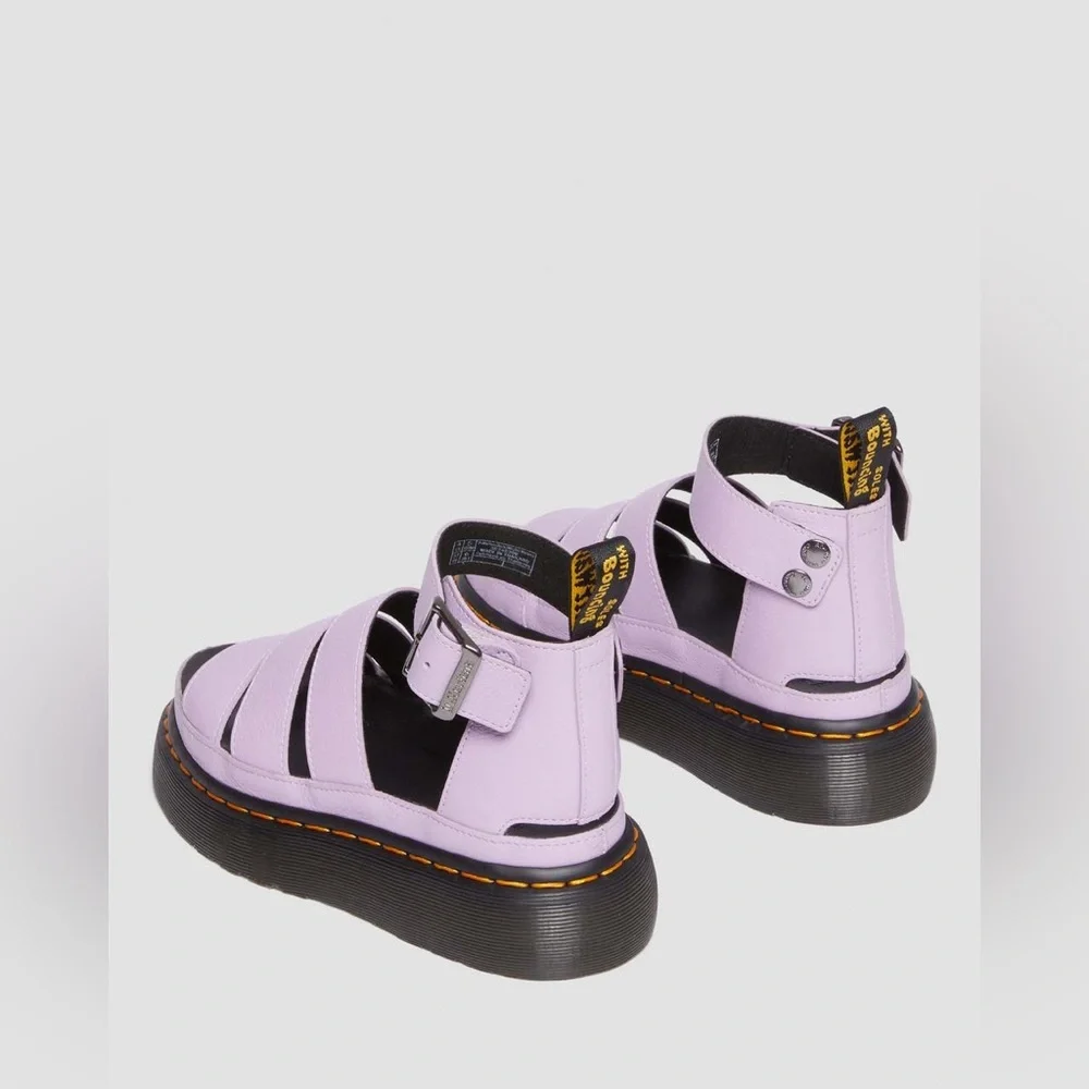 Urban Outfitters Dr. Martens's CLARISSA II PISA LEATHER PLATFORM STRAP SANDALS